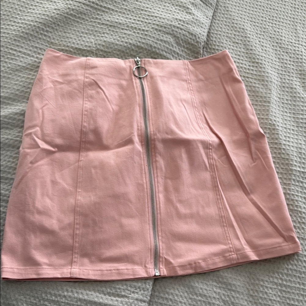 Francesca’s Pink Zippered Women's Skirt